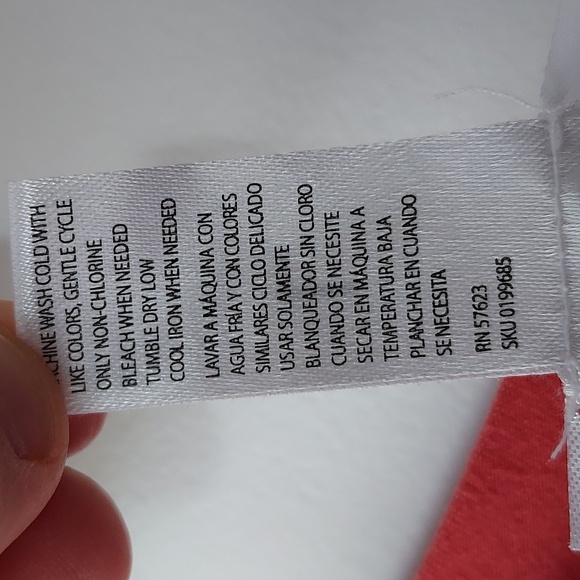 Just be long sleeve tee large white pink with flower print - Picture 6 of 10